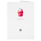 i heart cake Card (Back)