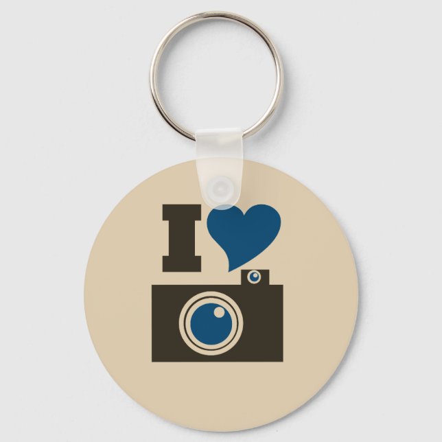 I Heart Camera Keychain (Front)