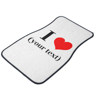 I HEART! Car Mats (Front) - Set of 2 - Custom