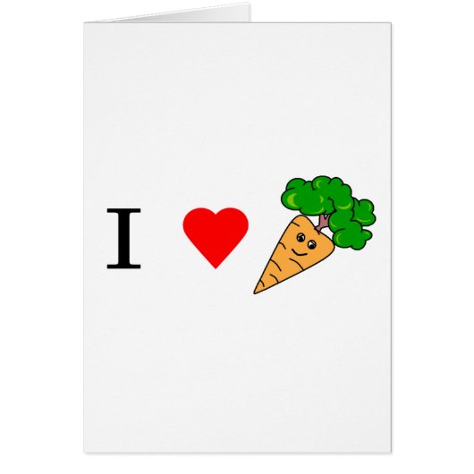 I heart Carrots Cards (Front)