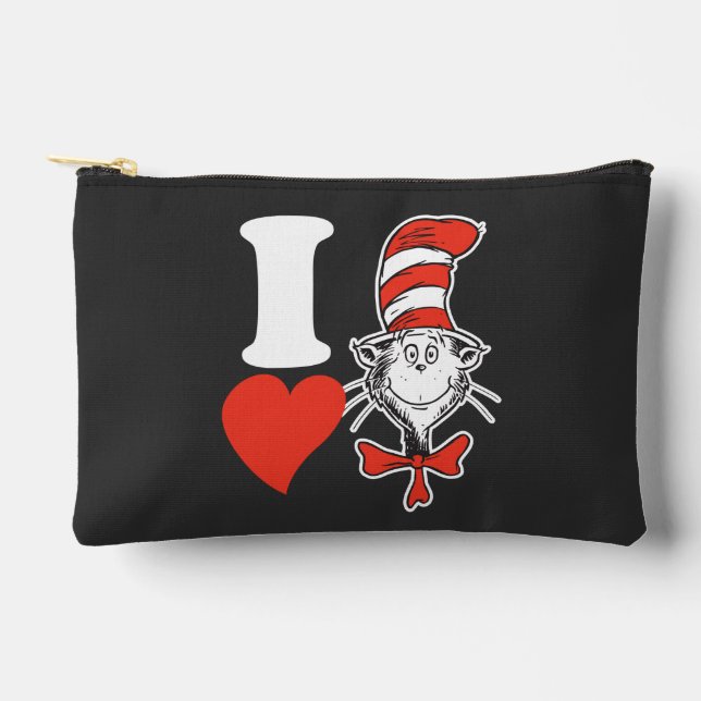 I Heart Cat in the Hat Accessory Pouch (Front)