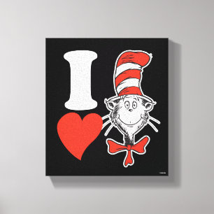 I Heart Cat in the Hat Canvas Print