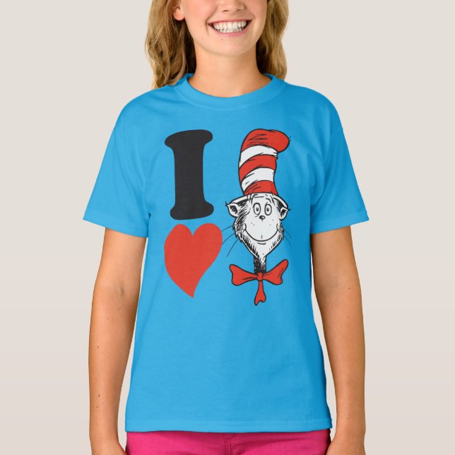 I Heart Cat in the Hat T-Shirt (Front)