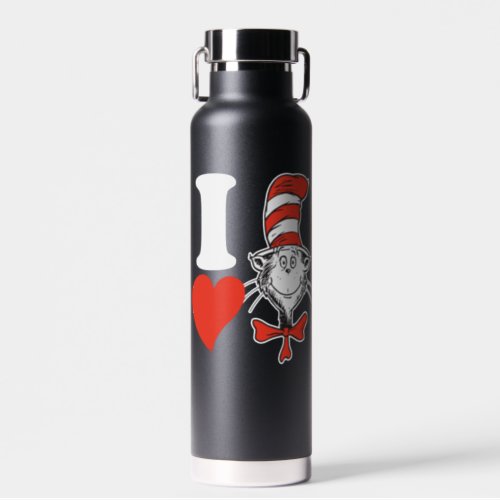 I Heart Cat in the Hat Water Bottle