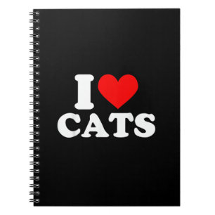 I Heart Cats - I Heart Cats I Love Cats Notebook