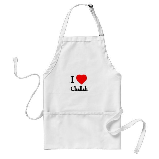 I Heart Challah Adult Apron (Front)