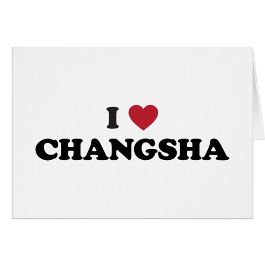 I Heart Changsha China Cards (Front Horizontal)