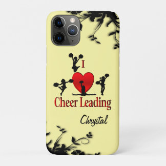 I Heart Cheer Leading Persnal iPhone 11 Pro Case