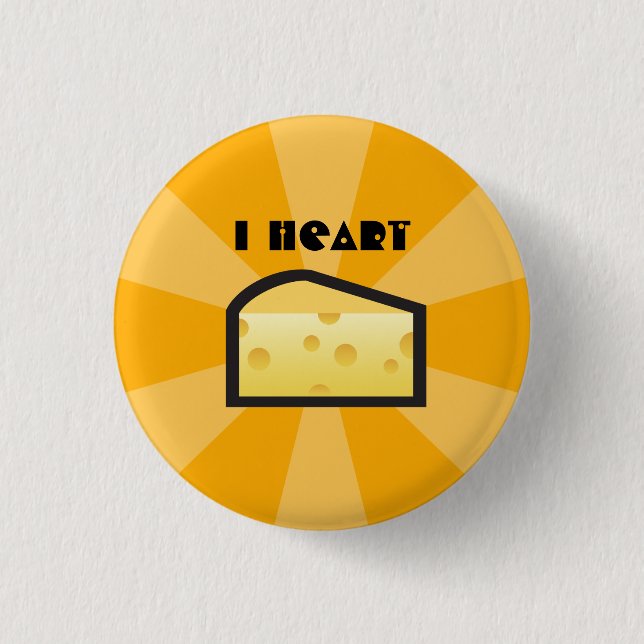 I Heart Cheese Button (Front)