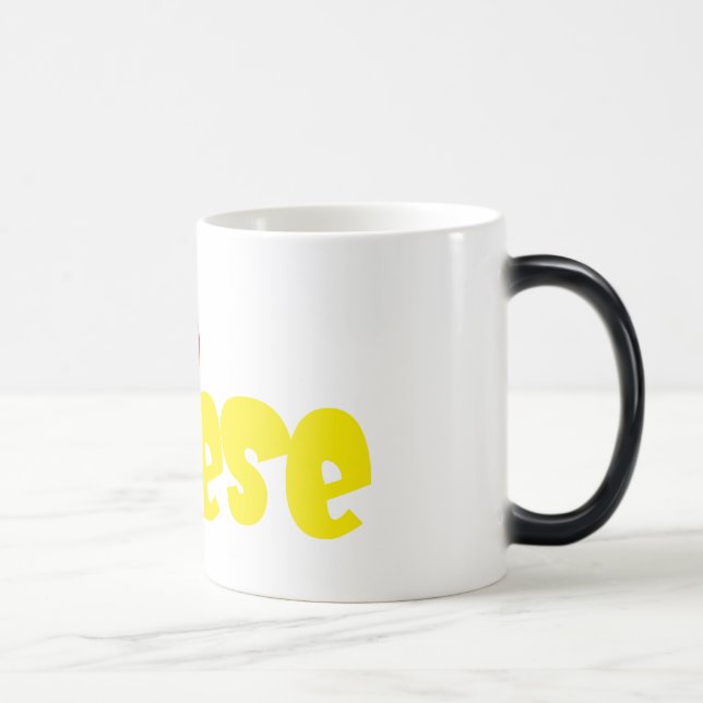 I heart Cheese Color Morph Mug (Right)