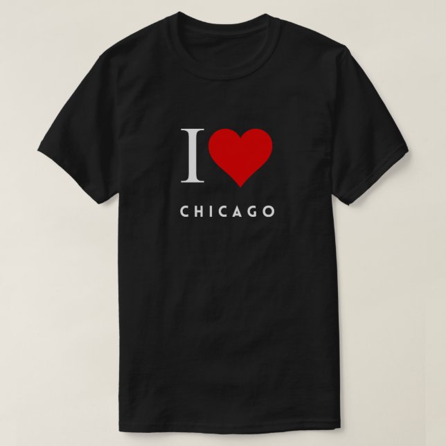 I Heart Chicago blk Mens T-Shirt (Design Front)