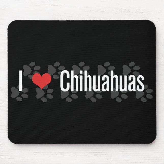 I (heart) Chihuahuas Mouse Pad (Front)