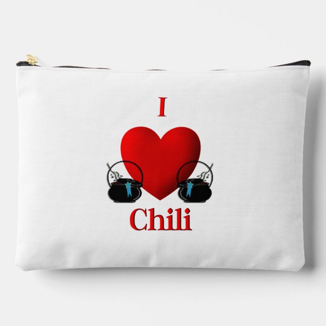 I Heart Chili Accessory Pouch (Front)