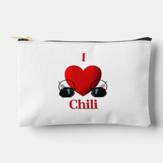 I Heart Chili Accessory Pouch