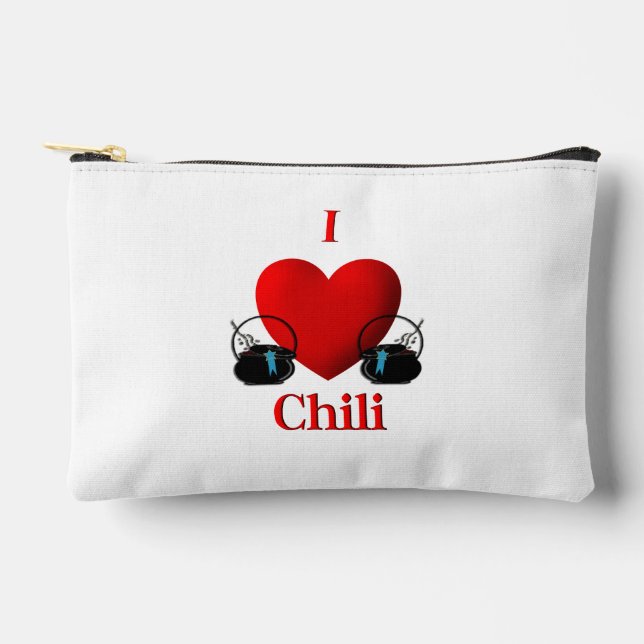 I Heart Chili Accessory Pouch (Front)