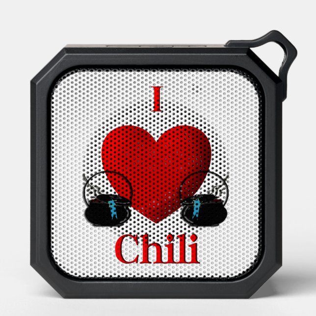 I Heart Chili Bluetooth Speaker (Front)
