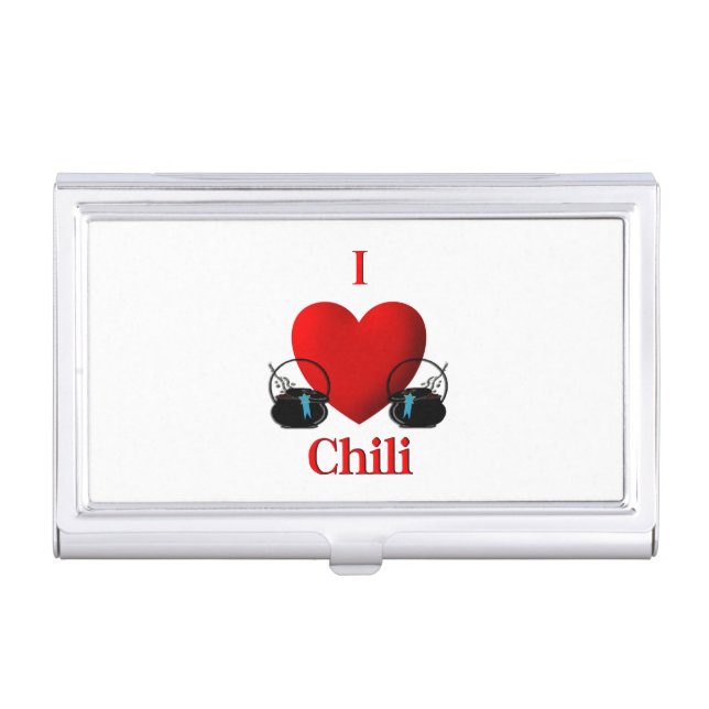 I Heart Chili Business Card Case (Front)