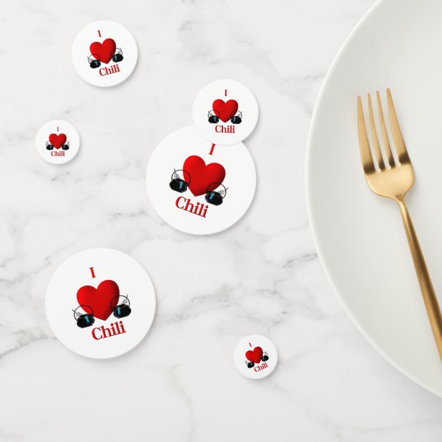 I Heart Chili Confetti (Group)