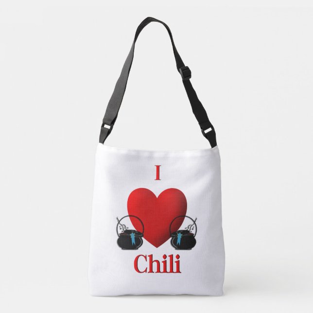 I Heart Chili Crossbody Bag (Back)