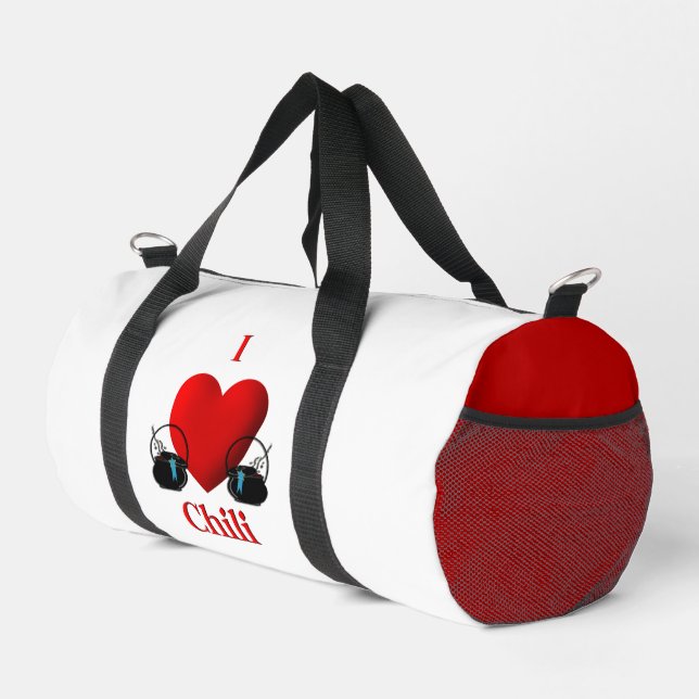 I Heart Chili Duffle Bag (Right Corner)