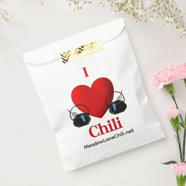 I Heart Chili Favor Bag (Sealed)