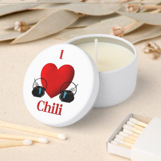 I Heart Chili Mini Candle Favors