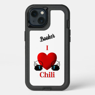 I Heart Chili Personal Name iPhone 13 Case