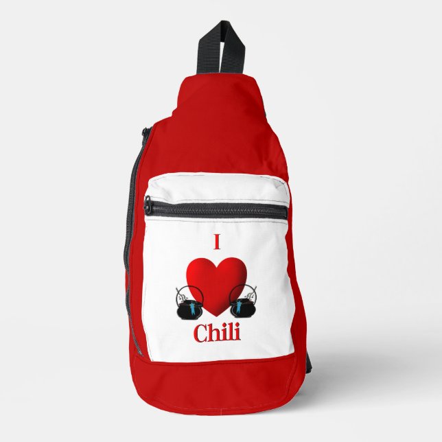 I Heart Chili Sling Bag (Front)