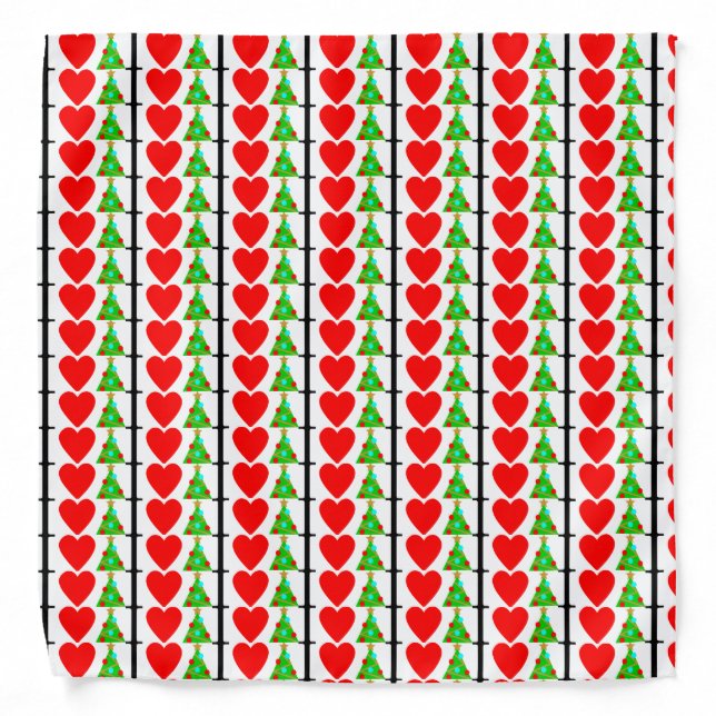 I Heart Christmas Bandana (Front)