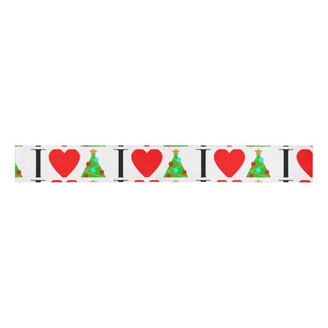 I Heart Christmas Ribbon (Front)
