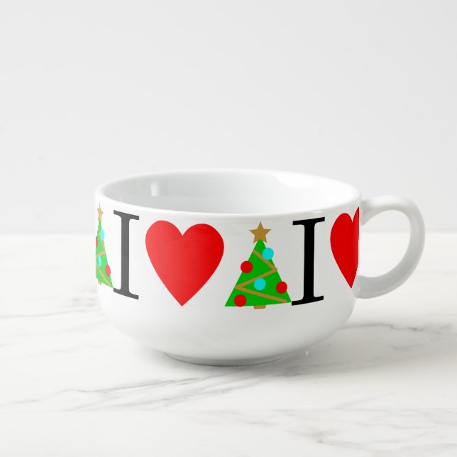 I Heart Christmas Soup Mug (Left)