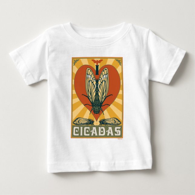 I Heart Cicadas Baby T-Shirt (Front)