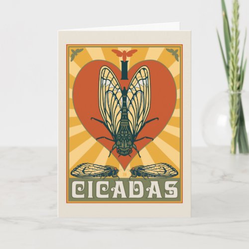 I Heart Cicadas Card