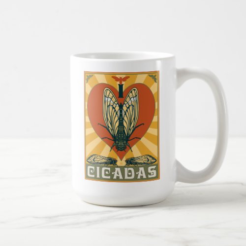 I Heart Cicadas Coffee Mug