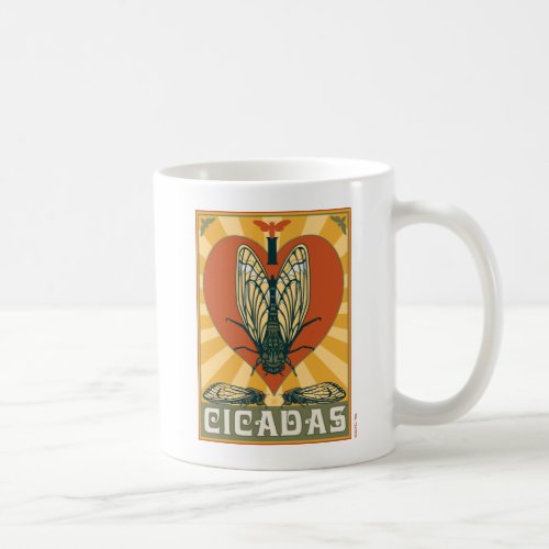 I Heart Cicadas Coffee Mug