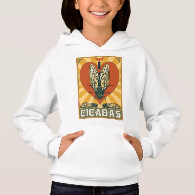 I Heart Cicadas Hoodie (Front)