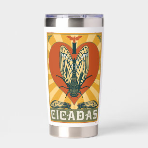 I Heart Cicadas Insulated Tumbler