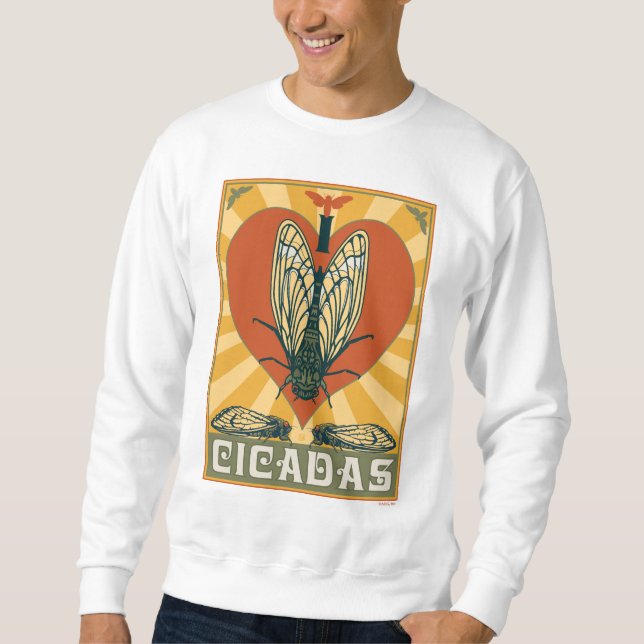I Heart Cicadas Sweatshirt (Front)