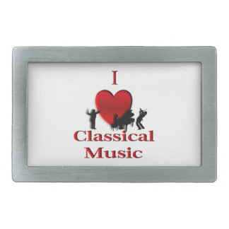 I Heart Classical Music Belt Buckle