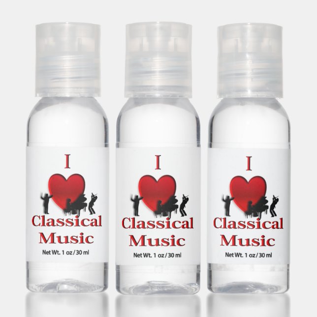 I Heart Classical Music Hand Sanitizer (Set)