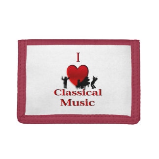 I Heart Classical Music Trifold Wallet