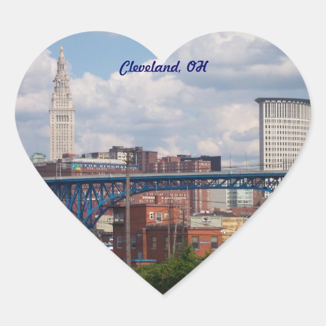 I Heart Cleveland Sticker (Front)