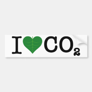 I Heart CO2 Bumper Sticker