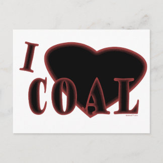 I Heart Coal Postcard