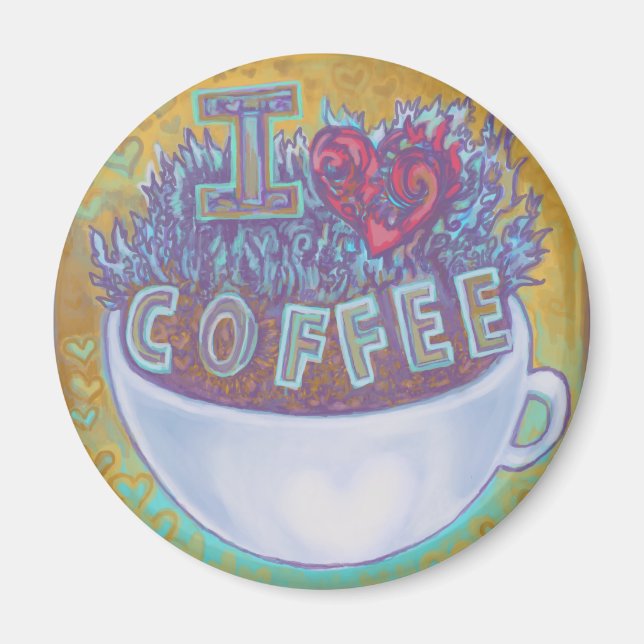 I Heart Coffee Magnet (Front)