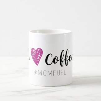 Mom with Heart Coffee Mug