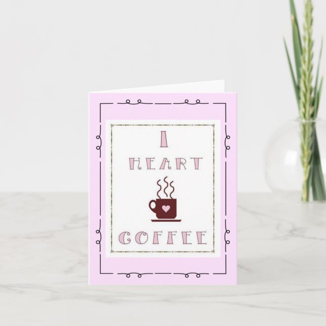 I Heart Coffee Note Cards (Front)