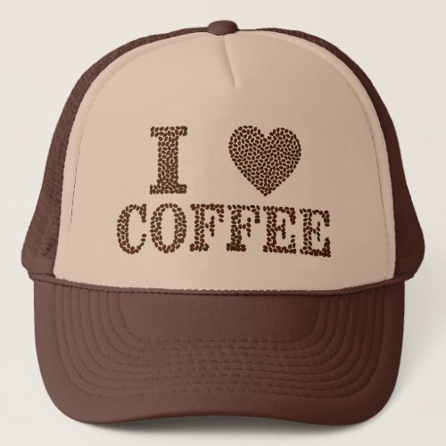 I Heart Coffee Trucker Hat