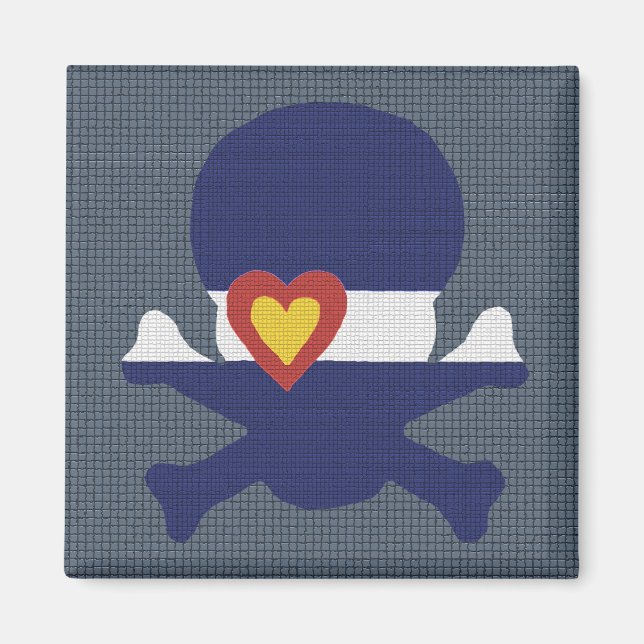 I Heart Colorado Skull! Magnet (Front)