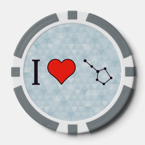 I Heart Constellations Poker Chips